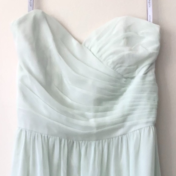 Alfred Angelo Mint Green Maxi Bridesmaid Women's Dress - Picture 4 of 15